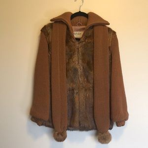 Real fur coat from the 1970s brand Jet-Set